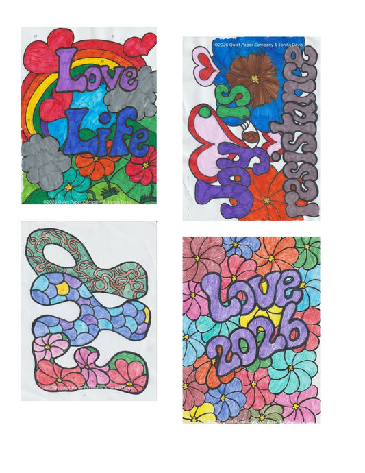 10 Pack All MATTE PAPER Quiet Paper Co. Sticker Packs