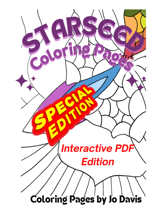 Starseed Panic Pages--Digital Coloring Book (Instant PDF Download)