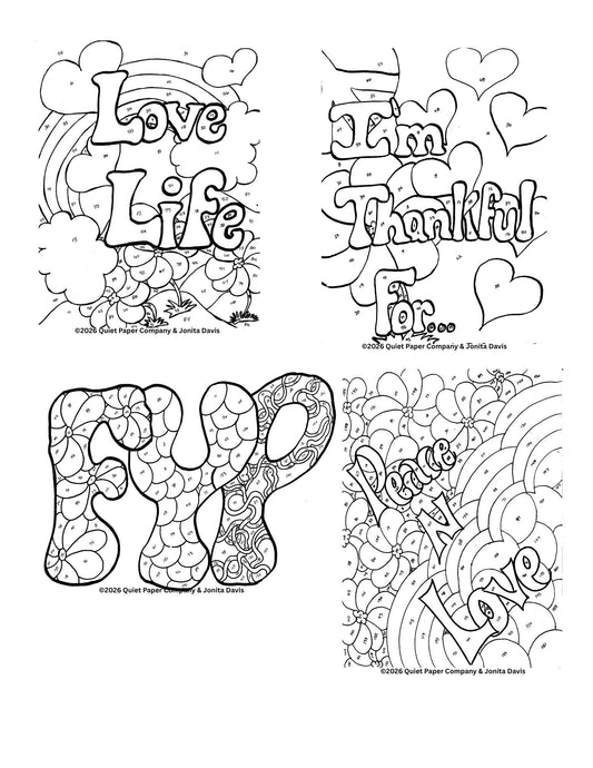10 Pack All VINYL Quiet Paper Co. Sticker Packs