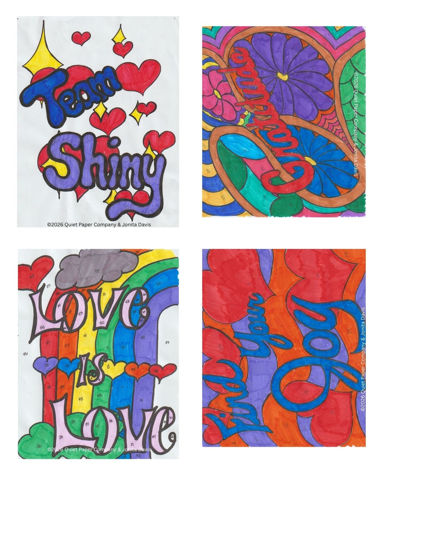 10 Pack Quiet Paper Co. Sticker Packs