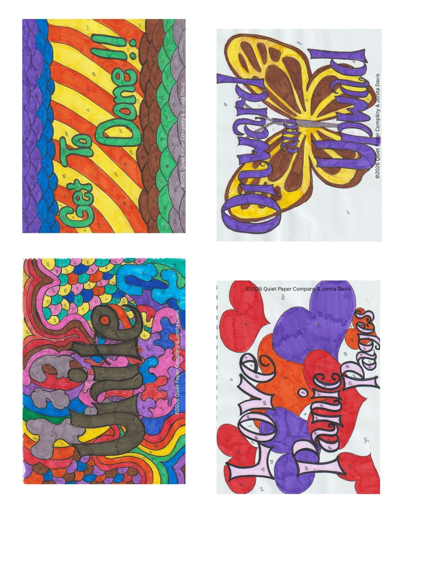 10 Pack Quiet Paper Co. Sticker Packs