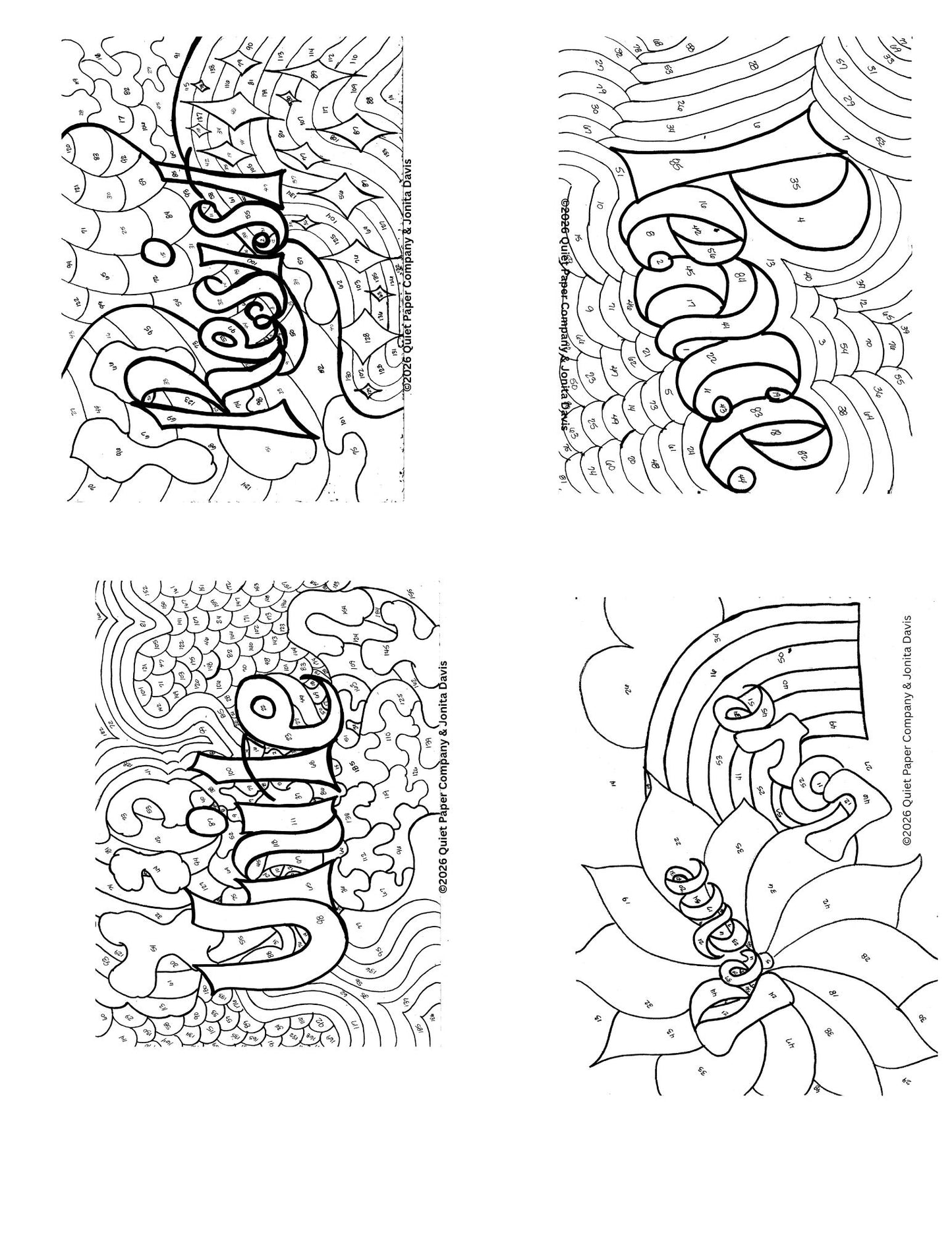 10 Pack Quiet Paper Co. Sticker Packs