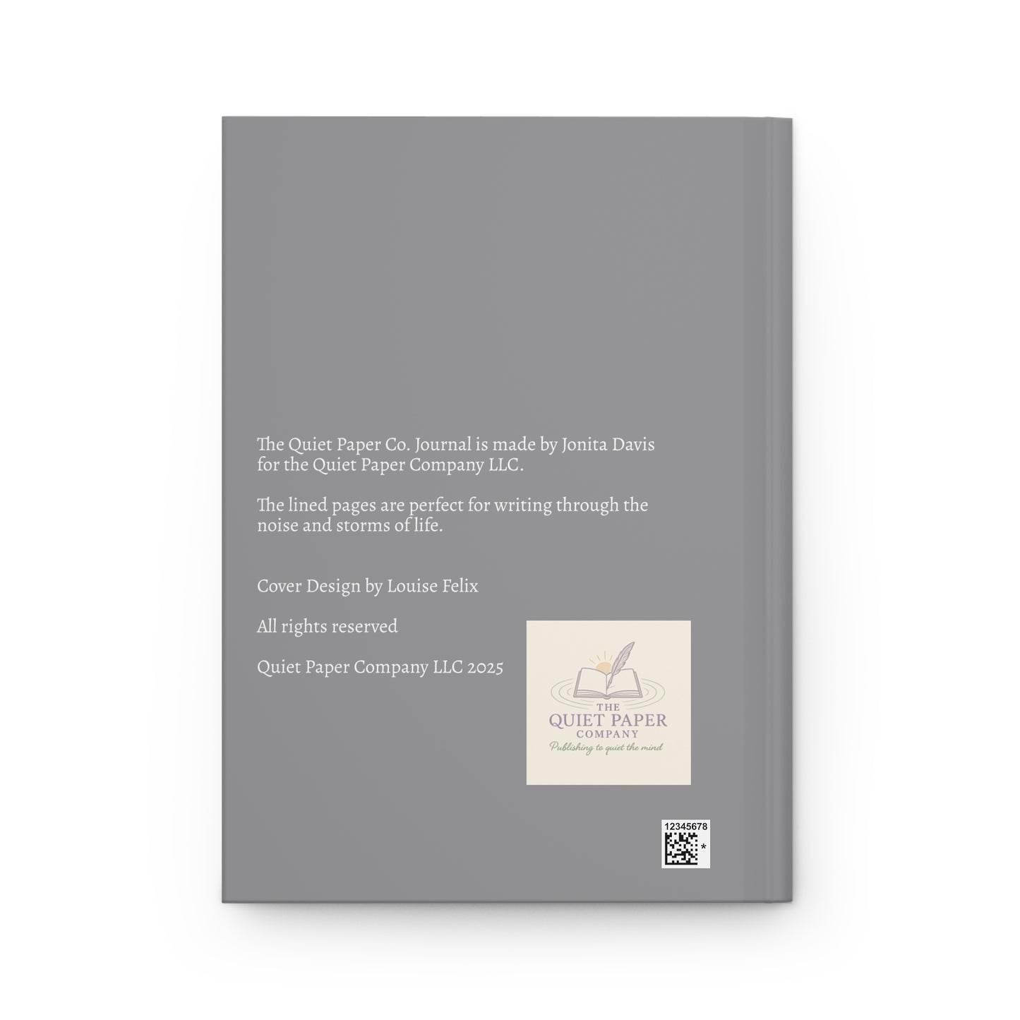 The Quiet Paper Co. Hardcover Journal — Illustrated Black Woman Art Notebook for Creative Writing & Self-Reflection