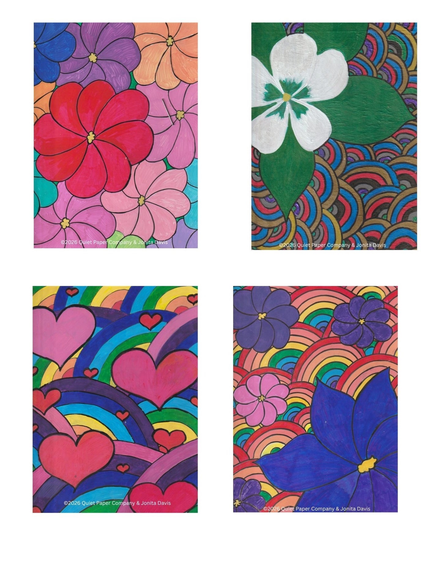 10 Pack Quiet Paper Co. Sticker Packs