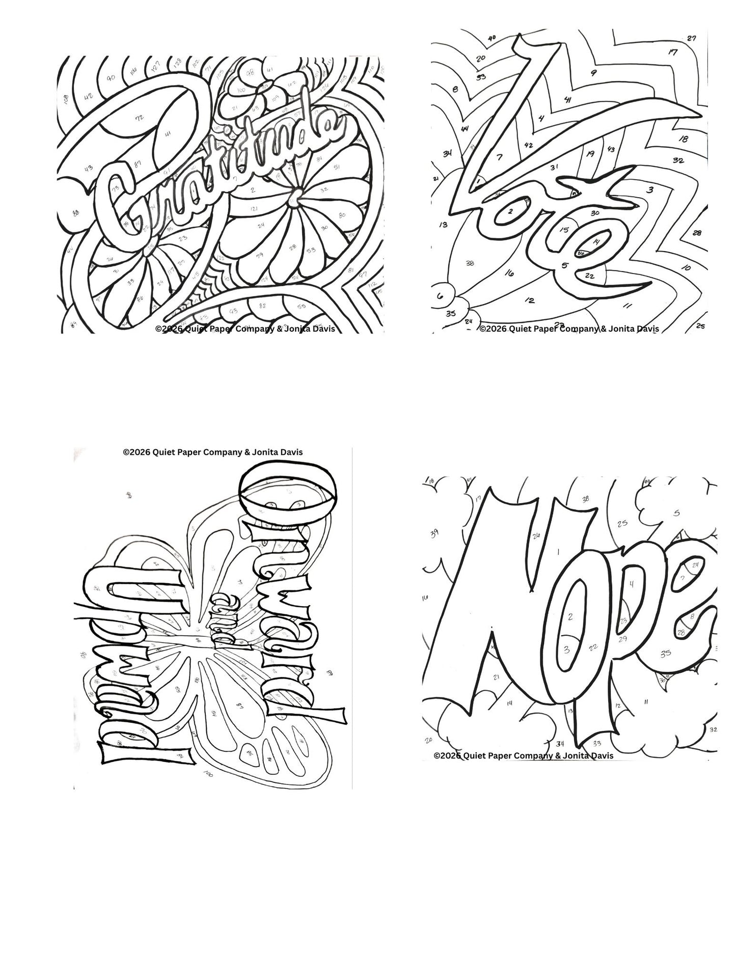 10 Pack Quiet Paper Co. Sticker Packs