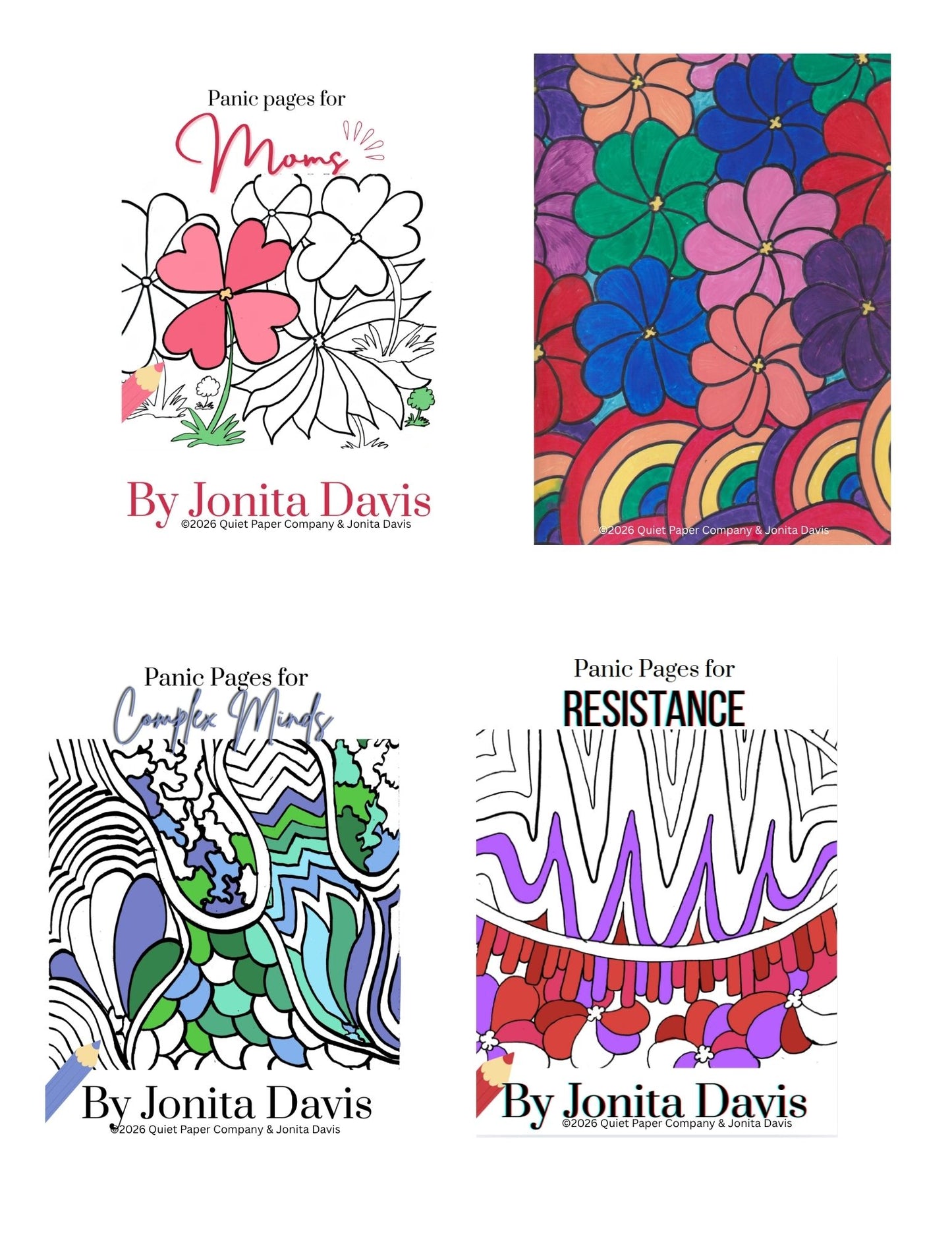 10 Pack Quiet Paper Co. Sticker Packs